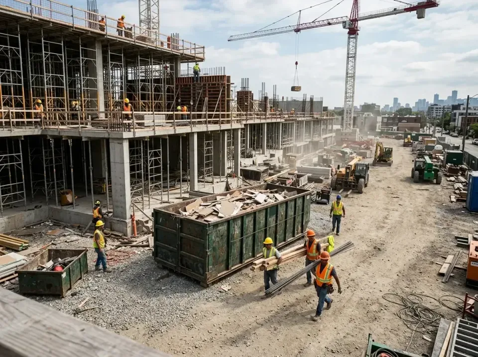 commercial-construction-site-w-002 — frequently asked questions, Low Cost Construction Dumpster Rental in Isanti, MN